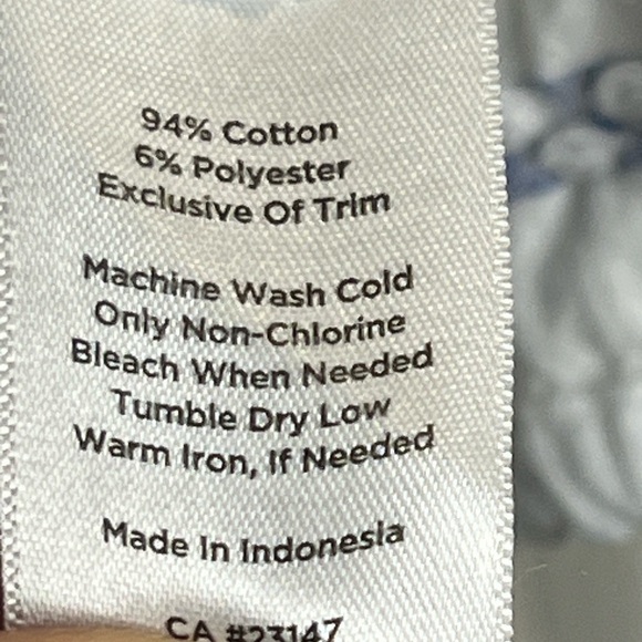 Talbot Women’s Blue/White striped top with drawstrings - Size Large - Picture 3 of 5